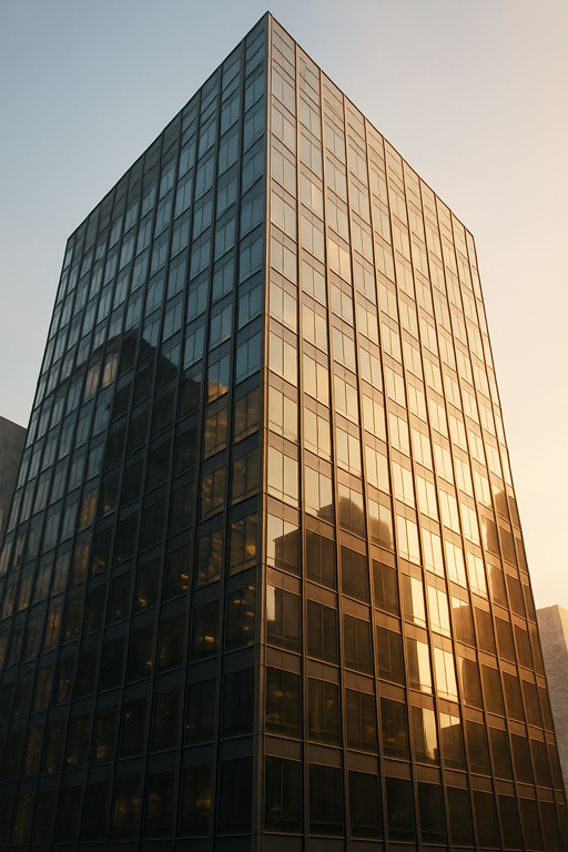 Skyline bei Sonnenuntergang