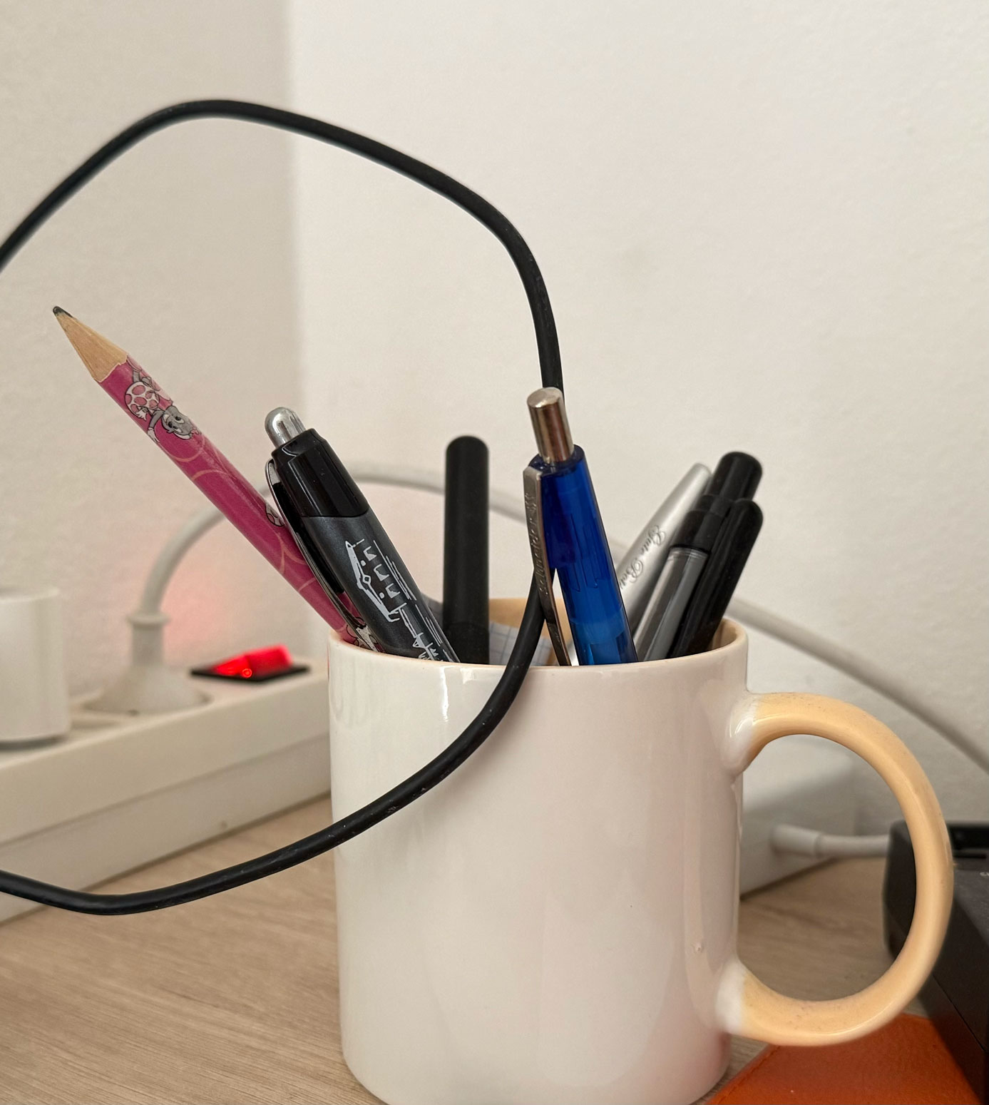 Vorher: Szene mit störendem Objekt